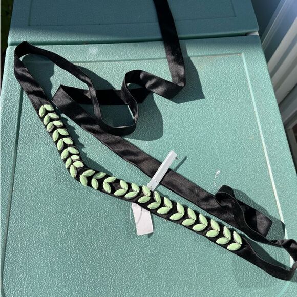 J Crew Beaded Silk Belt NWT - Picture 1 of 4